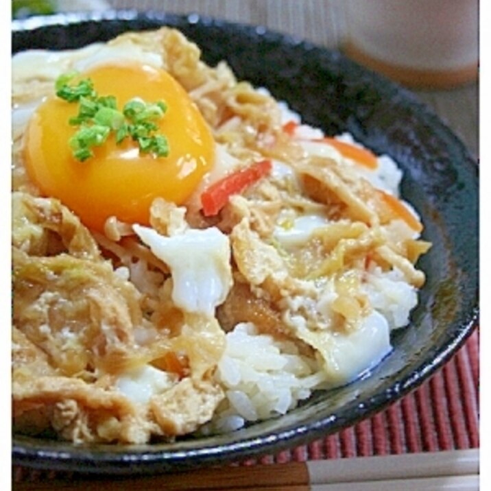 身体にいい丼！小揚げとエノキ丼